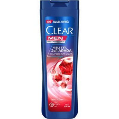Шампоан Clear Men Hızlı Stil 2 в 1, | За бързо оформяне и против пърхот, 350 мл 