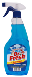 Спрей за прозорци и стъкла Dr. Fresh с Алкохол, 500 мл