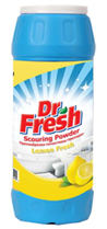 Почистващ прах за съдове и повърхности Dr. Fresh Лимон, 500 гр