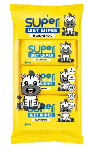 Мини Влажни Кърпички Super Mini Wet Wipes | Комплект 8 бр.