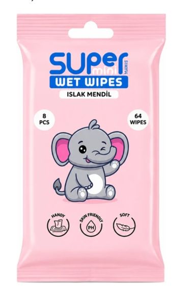 Мини Влажни Кърпички Super Mini Wet Wipes | Комплект 8 бр.