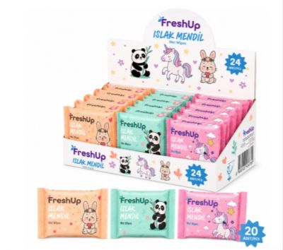 Мини Влажни Кърпички FreshUp